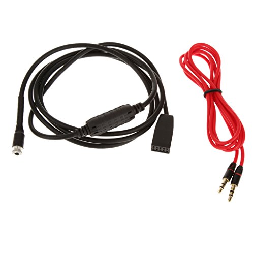 MagiDeal 3.5mm Jack to 18Pin Dash AUX-in Adapter Cable for BMW E46 2002-2006