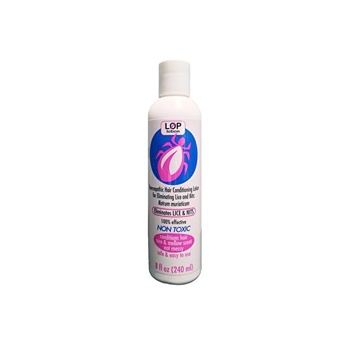 LOP Lotion Head Lice Treatment (3 Pack), Pesticide Free & FDA Compliant, Non Toxic, Effective & Gentle on Kids, 8 Ounce…