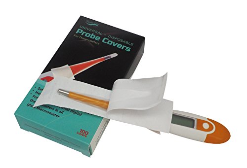 Bundle of Best FDA Fast 10 Sec Digital Medical Thermometer for Oral, Rectal Axillary armpit Underarm and 100 unit Probe Cover Box, clinical Detecting Fever in Infant, Babies, Children Adults and Pet - Thumbnail 5