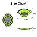 Kitchen Collapsible Colander,Webanker Food-Grade Silicone Strainer Space Saver Folding Strainer Colander,9.5 inches 3 Quart and Sizes 8 inches 2 Quart(Large)