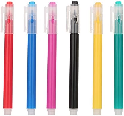 Erasable Markers Set for Painting, Marking Coloring and Underlining,Pack of 6 Assorted Colors (6 Pack)