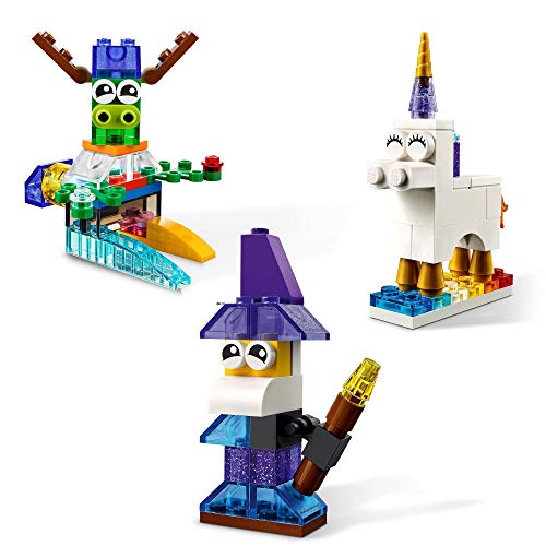 LEGO 11013 Classic Kreativ-Bauset mit durchsichtigen Steinen, mit Löwe, Vogel und Schildkröte, Konstruktionsspielzeug aus Bausteinen ab 4 Jahren – Bild 5