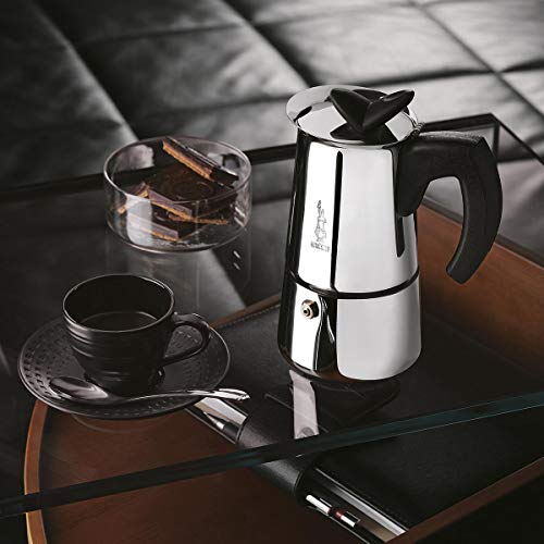 Bialetti - Musa Induction, Edelstahl Herd Espresso-Kaffeemaschine, Geeignet für Alle Herdarten, 1 Tasse (60ml), Silber – Bild 6