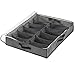 Sami Time 12 Pairs Under Bed Shoe Organizer Closet Storage Solution Organizer Box with Front Zippered Closure-2 Pack