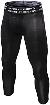 SANANG Men's Compression 3/4 Capri Shorts Pants Baselayer Cool Dry Sports Leggings Tights