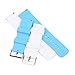 RANDON Quick Release Silicone Watch Bands Soft Rubber Watch Strap for Smart Watch,Pack of 2 (White/Sky Blue, 22)