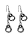 Double Handcuff Dangle Earrings