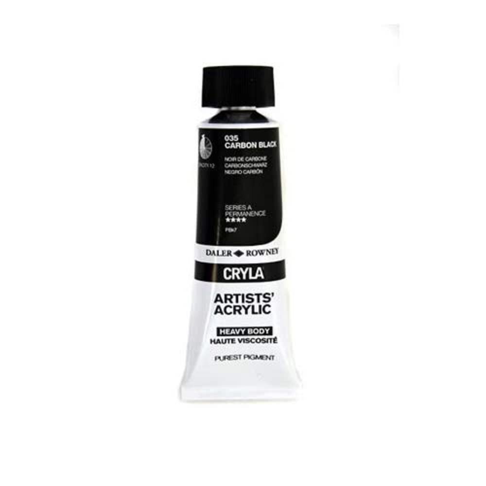 Daler-Rowney Cryla Acrylic 75 ml Carbon Black, Professional Artists