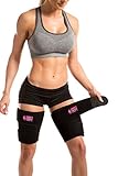 Sweet Sweat Thigh Trimmers with Bonus Sweet Sweat Workout Enhancer Sample | Includes 2 latex-free Neoprene Thigh Trimmers for Women & Men | One Size fits Most