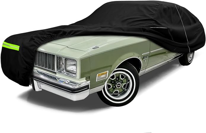Photo 1 of Waterproof Car Cover Compatible with 1978-1997 Oldsmobile Cutlass Supreme Sedan/Coupe Accessories, 210T All Weather Car Covers with Zipper&Lock for Car Dust Snow Rain Hail Protection(Base/S/442)
