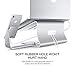 2 in 1 Laptop and Phone Stand - Bestand Aluminum Cooling Computer Stand: [Update Version] Stand, Holder for Apple MacBook Air, MacBook Pro, All Notebooks, iPhone Series, Silver (Patented)