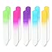 FlyItem® 10 Pcs/Set Crystal Glass Mixed Color Nail Files Manicure Nail Art Decoration Makeup Cosmetic Tool