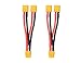 WMYCONGCONG 2 PCS XT60 Parallel Battery Connector Cable Dual Extension Y Splitter 1 Female to 2 Male for DJI Phantom RC Plane