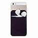 Phone Card Holder, Bagent Stick on Lycra Credit Card ID Wallet Cases Pouch Pocket Sleeves for iPhone, Android and all Smartphones (Purple)