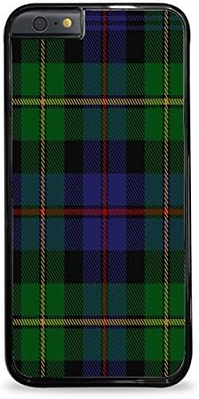 Green Plaid Pattern Black Hardshell Case for iPhone 6 (4.7)