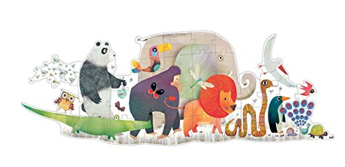 Djeco DJ07171 Giant Puzzle- Animal Parade Puzzle