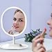 LED Lighted Makeup Mirror with 1 X 5 magnifying mirror,Oval Shaped Touch Screen with built in Rechargeable battery vanity Mirror