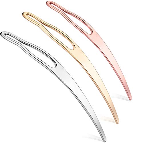 WILLBOND Dreadlock Tool Interlocking Tool for Locs, Easyloc Hair Tool for Dreadlocks, Interlocks or Sisterlocks, Tightening Accessory for Small Starting (3 Pieces, Gold, Silver, Rose Gold)