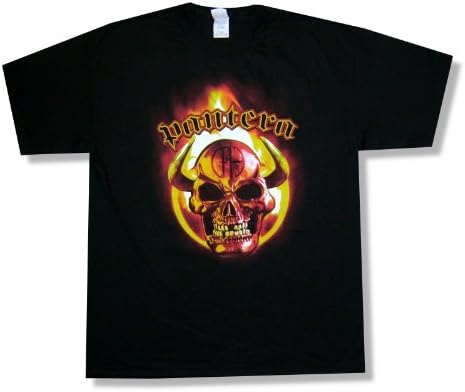Pantera "Pantera Skull" Black T-Shirt New Adult (Large)