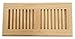 Homewell Red Oak Wood Floor Register Vent, Drop in Vent, 4x10 Inch, Unfinished