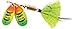 Mepp's BD3THFT2-CH Double Blade Aglia Dressed Treble In-Line, Chartreuse