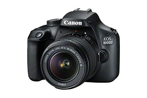 Canon EOS 4000D / T100 Digital Camera with EF-S 18-55MM F/3.5-5.6 III Lens + Basic Accessories Bundle