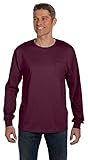 Hanes 6.1 oz. Tagless ComfortSoft Long-Sleeve Pocket T-Shirt