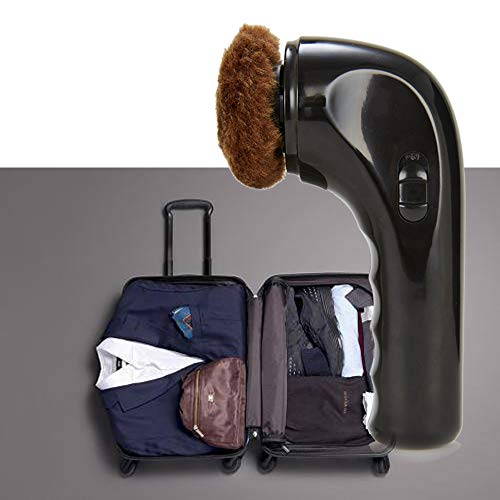 Electric Shoe Polisher Handheld Shoe Shine Kit, Electric Shoe Buffer Brush Shoe Shiner Dust Cleaner Portable Wireless Leather Care Kit for Shoes, Bags, Sofa (Shoe Polishers)