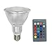 JOYLIT Par30 10W LED RGB Magic E27 Lamp Light Bulb, Color Changing Spotlight with 24Key Remote Control