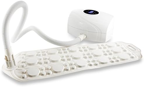 Mansion HOME SPA Thermal Bubble Massaging Bathtub Mat Full Body Soft Rubber Non-Slip Bubbling Shower Tub Massager Mattress with One-touch Control Panel, Far-infrared, Ozone, and Safety Lock Features