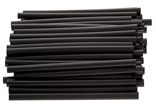 Coffee Stir Sticks, Plastic Stirrers: USA Made, BPA Free: Cocktail Straws, 5.25" Black, 1000ct