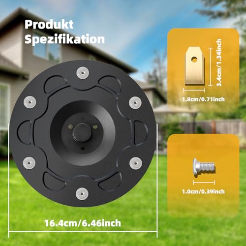 i105E Replacement Blades + Blade Plate + 30 Screws Compatible with Segway Navimow i105E, i108E, i110N, i205 AWD, i208 AWD Robotic Lawnmower Replacement Parts - i205 AWD Blade Disc Accessories for Segway