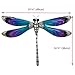 Dragonfly Metal Wall Decor – 3D Design - Hand Painted in Bright Colors - Large Size – 19 ½” x 14 ½” – Nature Inspired Home Decoration - Indoor or Outdoor Décor - Wall Art Hanging