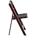 Flash Furniture Hercules™ Series Folding Chair - Red Mahogany Resin – 1000LB Weight Capacity Comfortable Event Chair - Light Weight Folding Chair