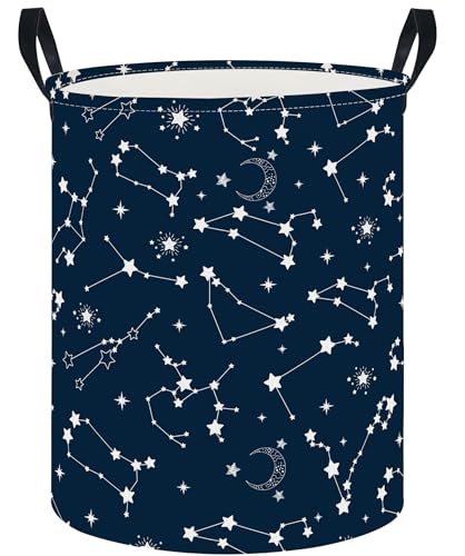 CLOCOR Round Laundry Hamper Starry Sky