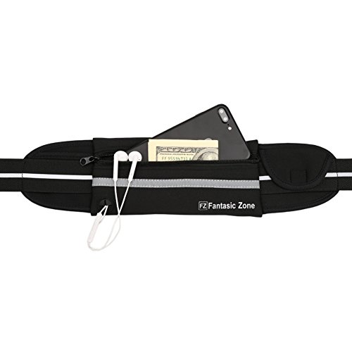 Fantastic Zone Running Belt Waist Pack for iPhone Samsung Galaxy, Men, Women during Workouts, Fitness, Cycling, Hiking, Walking, Running