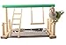 Mrli Pet Parrot Playstand Bird Play Stand Cockatiel Playground Wood Perch Gym Playpen with Ladder Swing Toys Exercise Play (Include a Tray)thumb 2