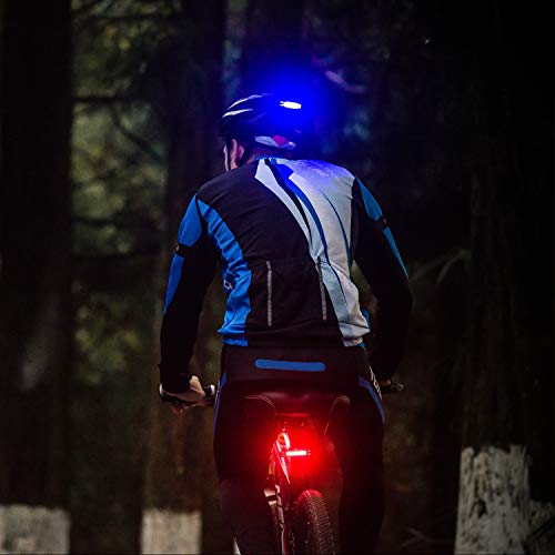 Volcano Eye Bike Rear Tail Light, USB Rechargeable LED Safety Light for Bicycle, Ultra Bright Waterproof Cycling Taillight, Red/Green/Blue 7 Light Modes Fits on Any Road or Mountain Bike - Thumbnail 5