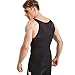 HANERDUN Mens Slimming Body Shaper Vests Undershirt Abs Abdomen Slim, Black, Medium