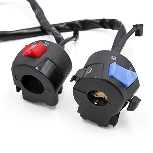 uxcell Motorcycle Electrical Main Wire Harness w Right Left Handlebar Switch Kit for WY125