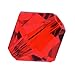 Swarovski Crystal, #5328 Bicone Beads 4mm, 24 Pieces, Light Siam