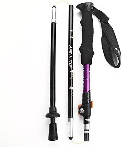 Tanly Collapsible Trekking Pole,Ultralight Walking Stick For Hiking Gear,Adjustable Lightweight Carbon Trail Trek(1 PIECE)