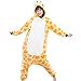 Afoxsos Women's Soft Fleece Animal Cartoon Onesie Adult Pajamas Giraffe