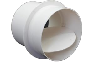 One Way PVC Pipe Check Valve for Bathroom and Kitchen Vent Systems Airflow Control Valve Designed for Exhaust Ducts to Preven