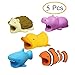 Cable Saver, Cartoon Animal Cable Cord Bites Data Charger Cable Saver Protector for iPhone/for Ipad Data Line Protection Phone Accessories by FUNZON, 3C011
