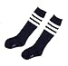 Flyusa 1 Pair Toddlers Children Kids Girls Boys Cotton Bootie Knee High Long Soccer Socks Team Socks for Kids 4-5 Years Old