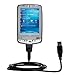 USB Data Hot Sync Straight Cable designed for the HP iPAQ hx2495 / hx 2495 with Charge Function _ Two functions in one unique Gomadic TipExchange enabled cable