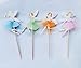 Yunko 24pcs Fairy Girl Wing Party Fun Cup Cake Decorative Toppers Cupcake Decorating Tools for Party