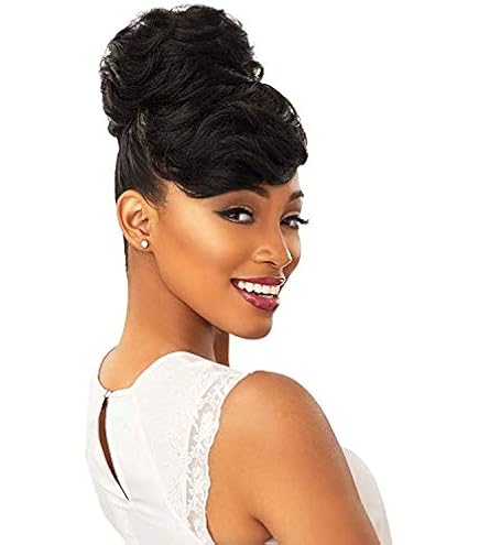 Amazon.com : Sensationnel Premium SYNTHETIC HAIR INSTANT BUN WITH