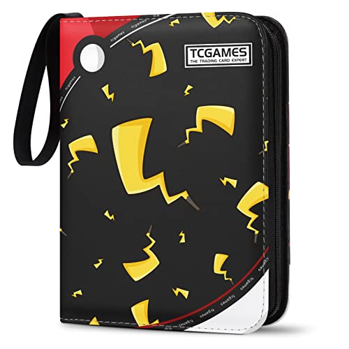 tcgames card binder Stay-Flat Trading This trading card album includes 40 pages with 9 side Pokemon Card Binder Like new